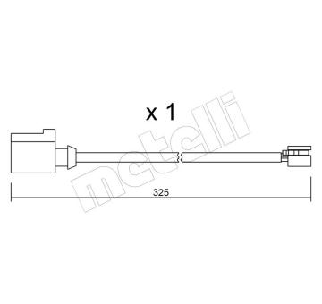 Vystrazny kontakt, opotrebeni oblozeni METELLI SU.271