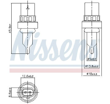 Snímač, teplota chladiva NISSENS 207011