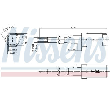 Snímač, teplota chladiva NISSENS 207016