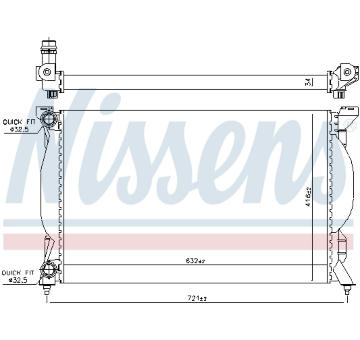 Chladič, chlazení motoru NISSENS 60304A