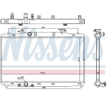 Chladič, chlazení motoru NISSENS 606294