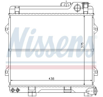 Chladič, chlazení motoru NISSENS 60639