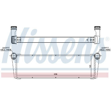 Chladič, chlazení motoru NISSENS 606703