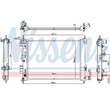 Chladič, chlazení motoru NISSENS 606804