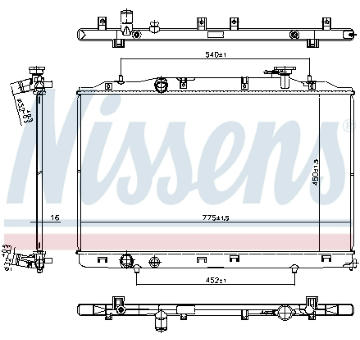 Chladič motora NISSENS 606823