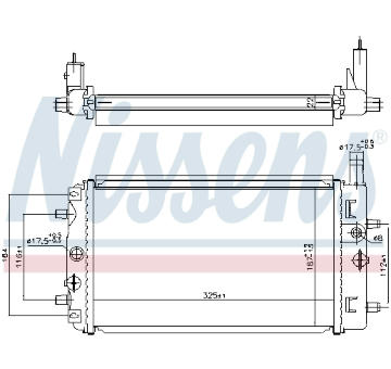 Chladič, chlazení motoru NISSENS 606987
