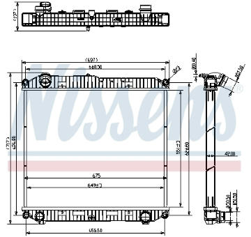 Chladič, chlazení motoru NISSENS 607022