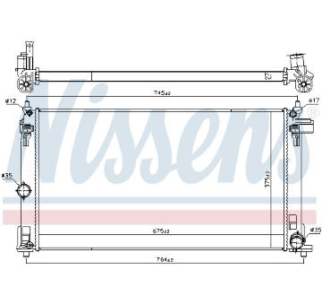 Chladič, chlazení motoru NISSENS 607154