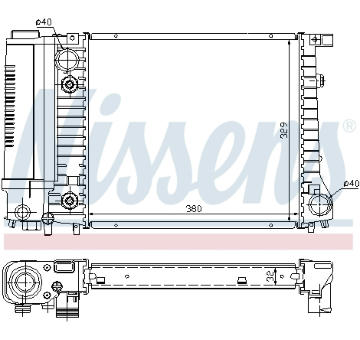 Chladič, chlazení motoru NISSENS 60731A