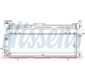 Chladič, chlazení motoru NISSENS 60986