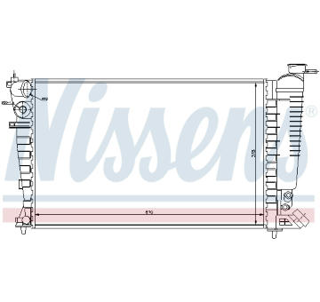 Chladič, chlazení motoru NISSENS 61368