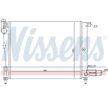 Chladič, chlazení motoru NISSENS 61391