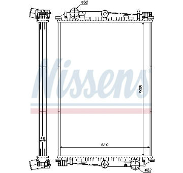 Chladič motora NISSENS 614270