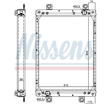 Chladič, chlazení motoru NISSENS 61439A