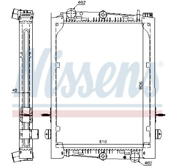 Chladič, chlazení motoru NISSENS 61440A