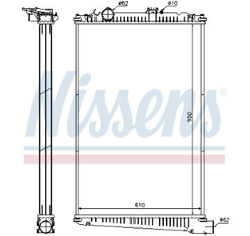 Chladič, chlazení motoru NISSENS 614420