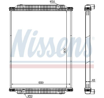 Chladič, chlazení motoru NISSENS 61448