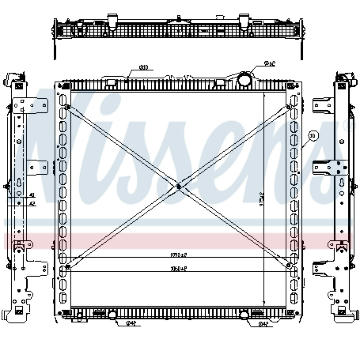 Chladič, chlazení motoru NISSENS 61449