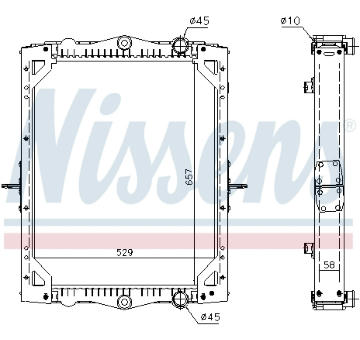 Chladič, chlazení motoru NISSENS 61452