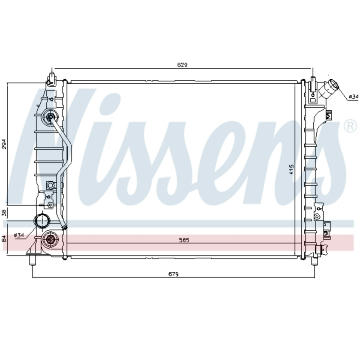 Chladič, chlazení motoru NISSENS 61695