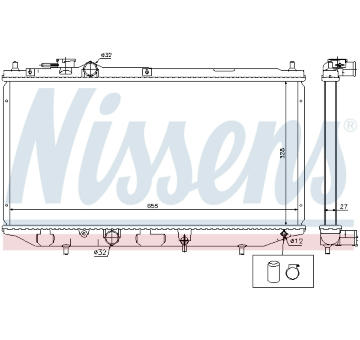 Chladič, chlazení motoru NISSENS 61734