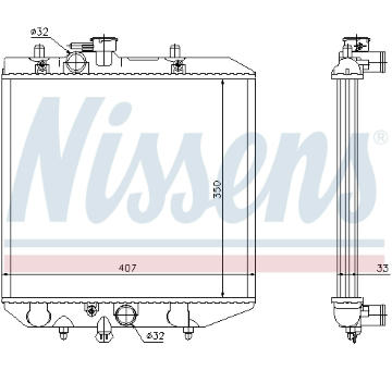 Chladič, chlazení motoru NISSENS 61749