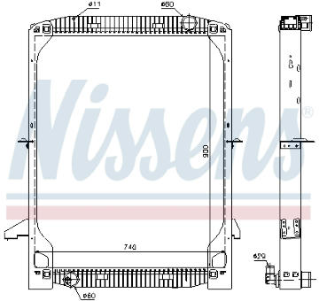 Chladič motora NISSENS 62342A