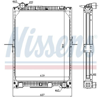 Chladič, chlazení motoru NISSENS 62524A