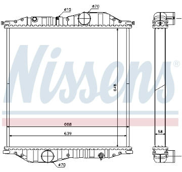 Chladič, chlazení motoru NISSENS 625502