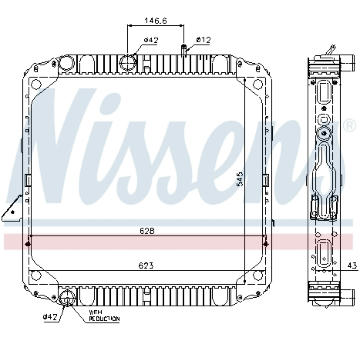 Chladič, chlazení motoru NISSENS 62564