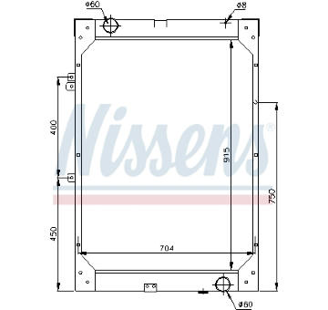Chladič, chlazení motoru NISSENS 62871