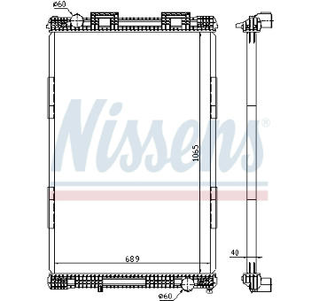 Chladič, chlazení motoru NISSENS 628720
