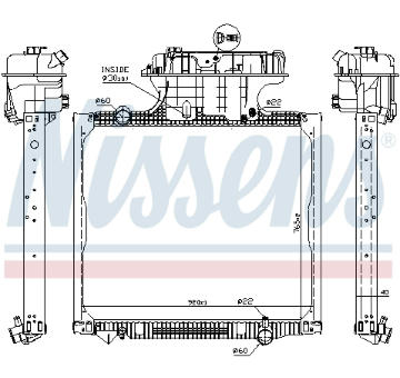 Chladič, chlazení motoru NISSENS 62875