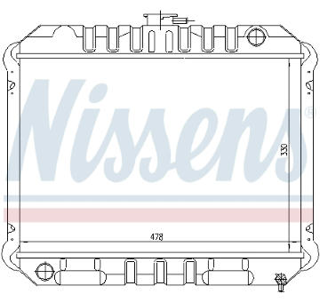 Chladič, chlazení motoru NISSENS 62933