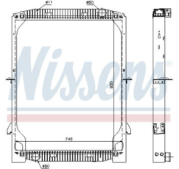 Chladič, chlazení motoru NISSENS 63334