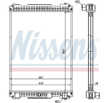 Chladič, chlazení motoru NISSENS 633350
