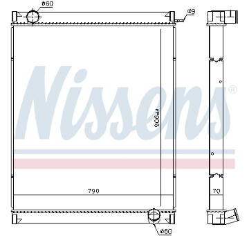 Chladič, chlazení motoru NISSENS 63444