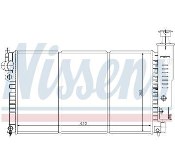 Chladič, chlazení motoru NISSENS 63526