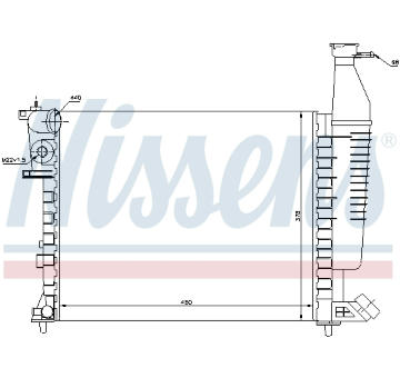 Chladič, chlazení motoru NISSENS 63546