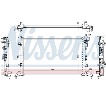 Chladič, chlazení motoru NISSENS 637602