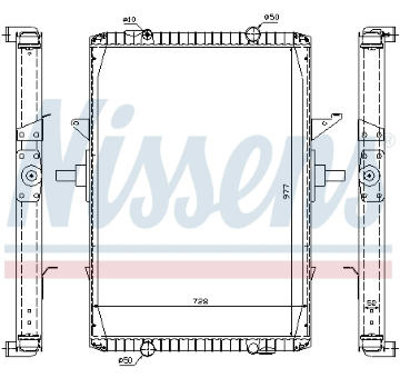 Chladič, chlazení motoru NISSENS 63775A