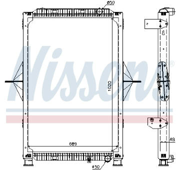 Chladič, chlazení motoru NISSENS 63778A