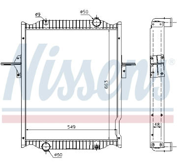 Chladič, chlazení motoru NISSENS 63781A