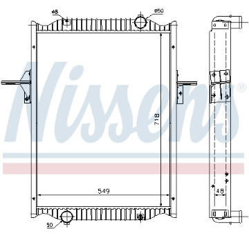 Chladič, chlazení motoru NISSENS 63782A