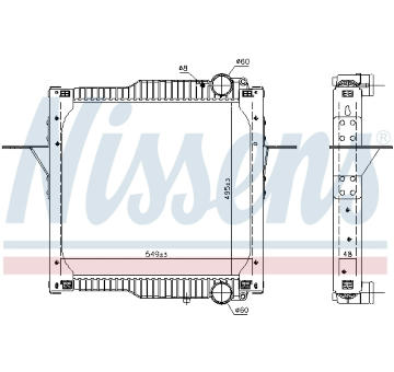 Chladič motora NISSENS 63784