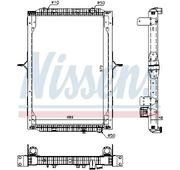 Chladič, chlazení motoru NISSENS 63786