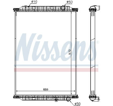 Chladič, chlazení motoru NISSENS 637860