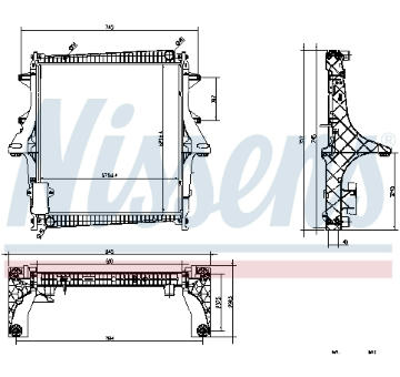 Chladič, chlazení motoru NISSENS 637875
