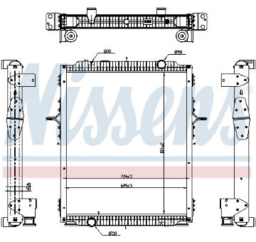 Chladič, chlazení motoru NISSENS 637878