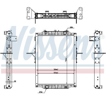 Chladič motora NISSENS 637879